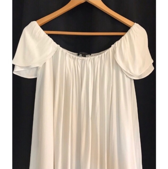 Rachel Zoe Dillion Crepe White Mini Dress - Picture 3 of 8